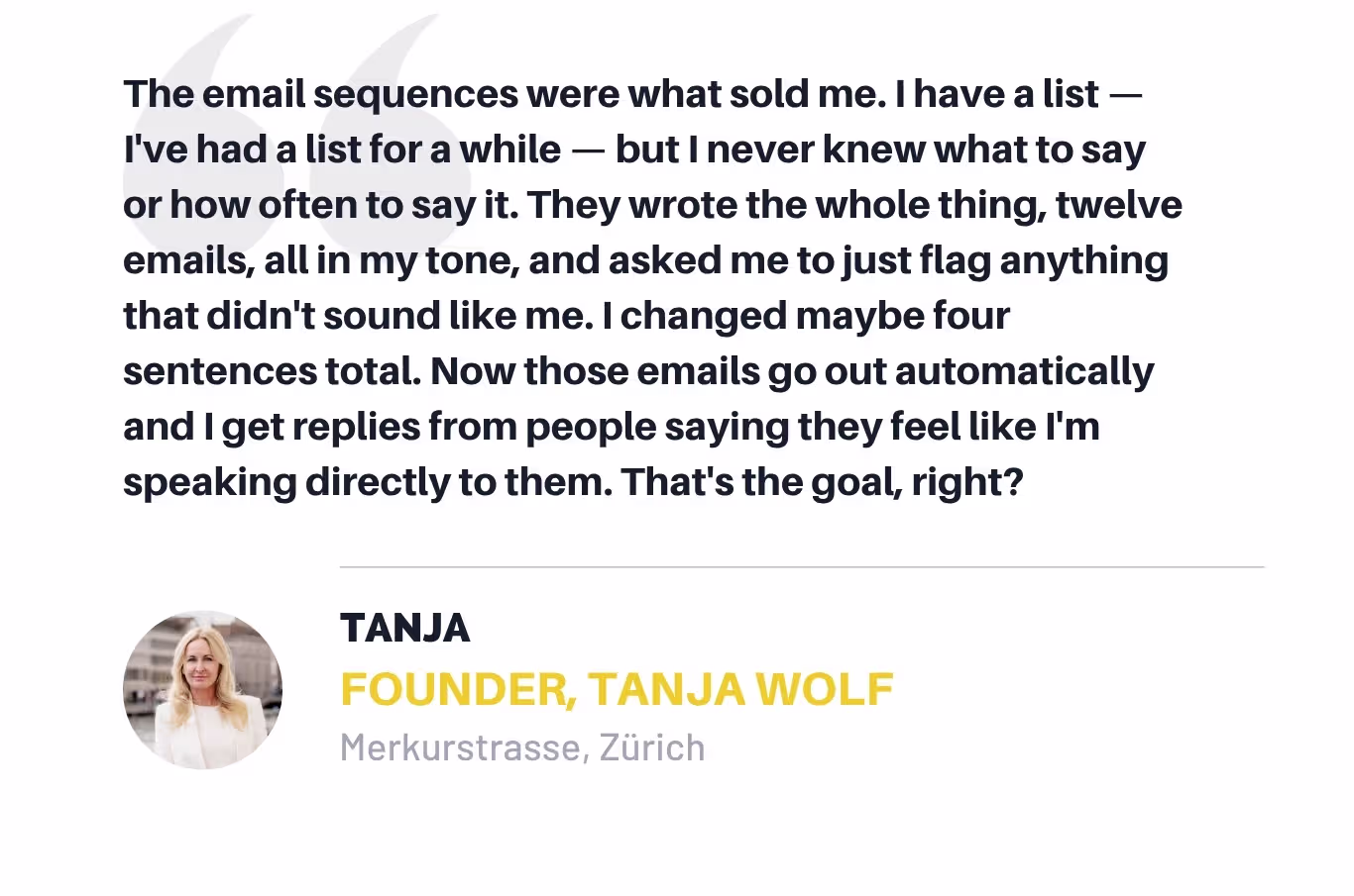 Client testimonial 2